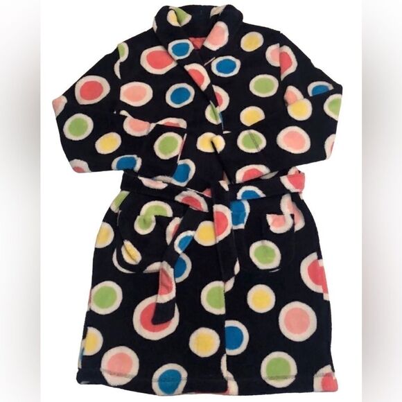 Justice Navy Robe w/Polka Dots - Picture 1 of 6
